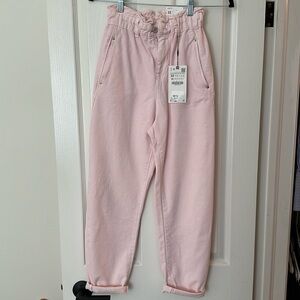 Zara paper bag jeans